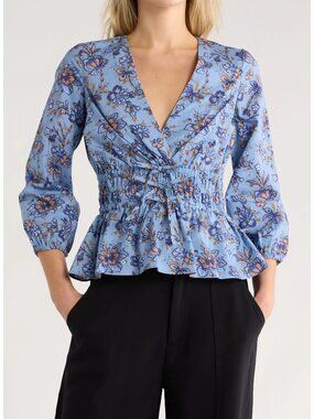 NEW!  Lilith Surplice Neck Top Derek Lam 10 Crosby